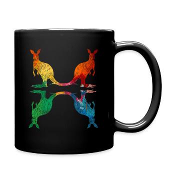 Kangourou Australie - Mug uni - noir - Droite