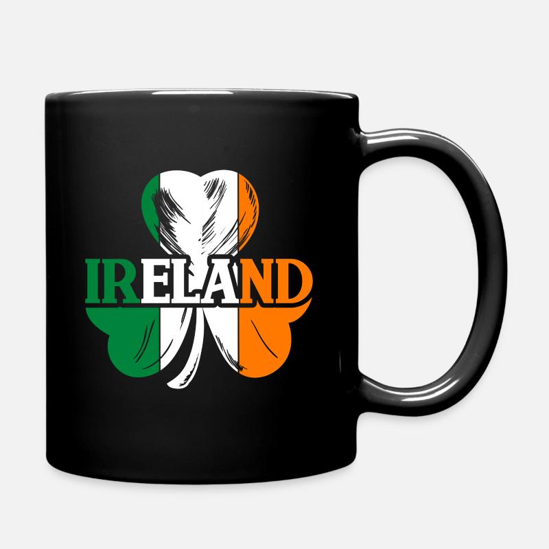 irland Flagge Geschenkidee - Tasse einfarbig - Schwarz