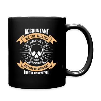XASTY accountant gift work dad funny shirt - Full Colour Mug - black - Right