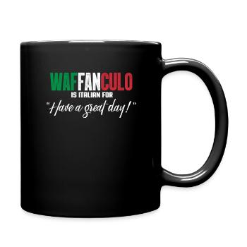 Italiens Italie Italian Italia cadeau - Mug uni - noir - Droite