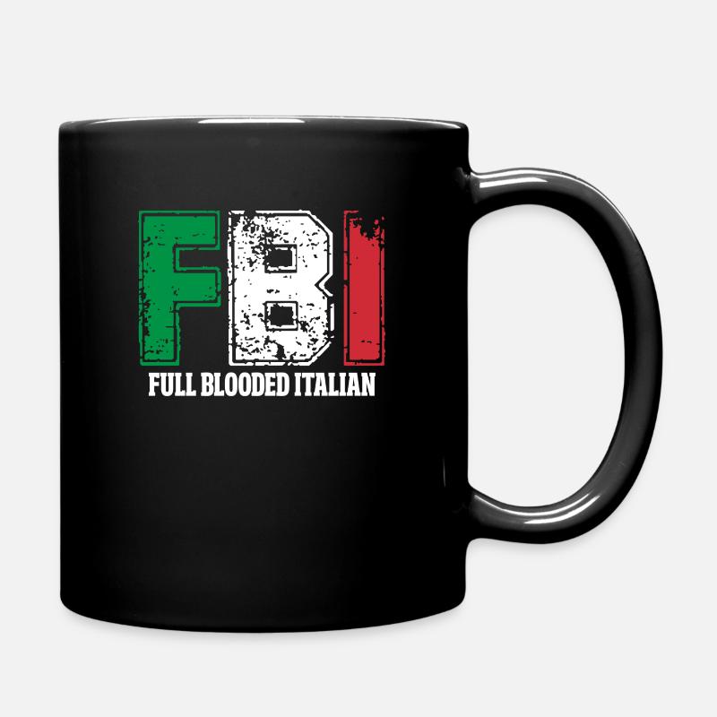 Italiener - Tasse einfarbig - Schwarz