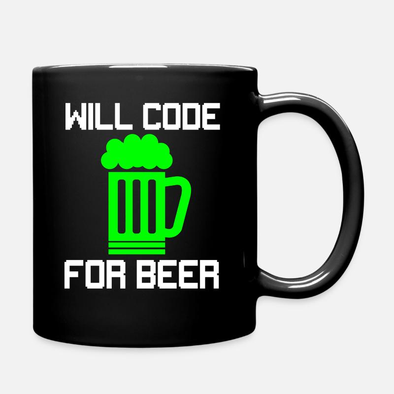 Code de la bière, T-shirt drôle de programmeur - Mug uni - noir