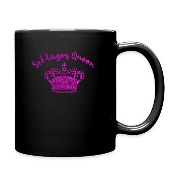 Schlager Queen - Tasse einfarbig - Schwarz - Rechts