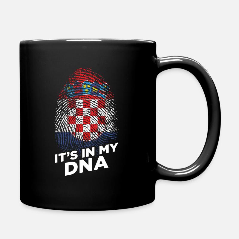 Kroatien - Tasse einfarbig - Schwarz