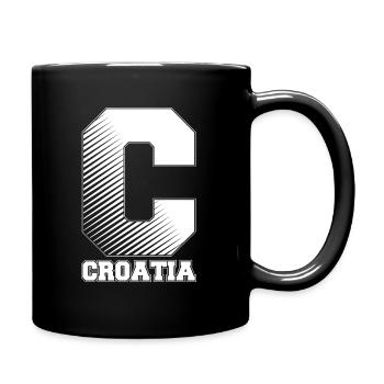 Croatia - Full Colour Mug - black - Right