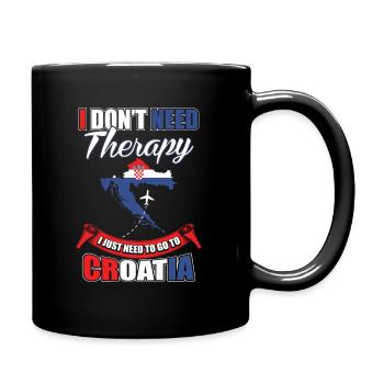 Croatia - Full Colour Mug - black - Right