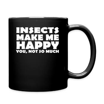 Funny Insect T Shirt - Tasse einfarbig - Schwarz - Rechts