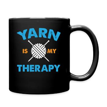 passe-temps en tricot - Mug uni - noir - Droite