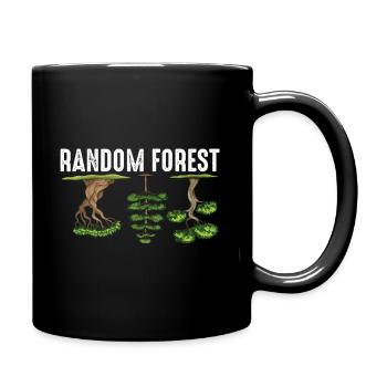 Artificial classification math random forest - Full Colour Mug - black - Right
