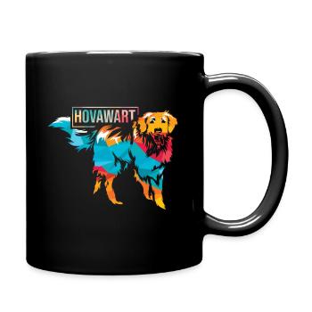 Hovawart Hund - Tasse einfarbig - Schwarz - Rechts