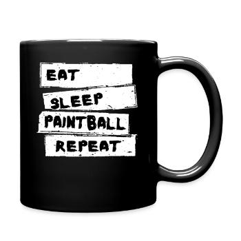 Paintball - Paintball Tee - Tasse einfarbig - Schwarz - Rechts