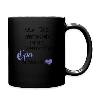 Papa's Werden Zum Opa Befördert - Endlich Opa - Tasse einfarbig - Schwarz - Rechts