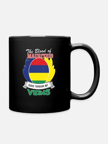 le sang mauricien coule dans mes veines - Mug uni - noir