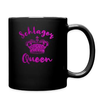 Schlager Queen - Tasse einfarbig - Schwarz - Rechts