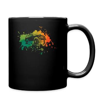 voiture - Mug uni - noir - Droite
