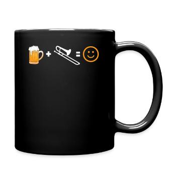Trombone trombone music instrument shirt for trombone - Full Colour Mug - black - Right