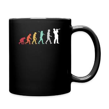 Trompete - Tasse einfarbig - Schwarz - Rechts