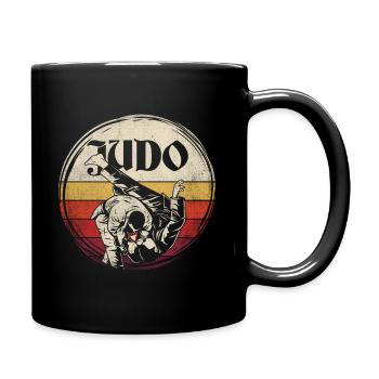 Retro judo sport - Full Colour Mug - black - Right