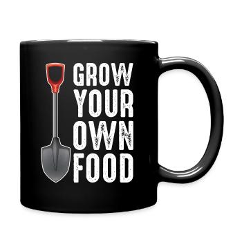 Jardinier drôle pelle plante jardin - Mug uni - noir - Droite