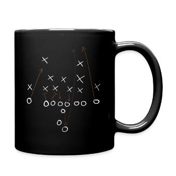 Tactics on the pitch - Full Colour Mug - black - Right