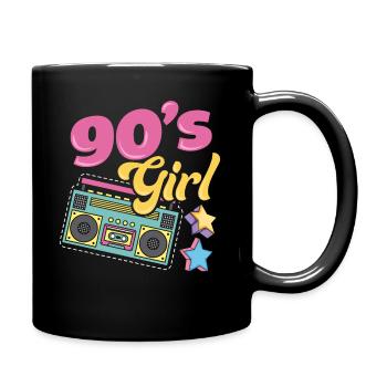 90s party outfit costume disguise 90s - Full Colour Mug - black - Right