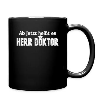 Doktor Doktortitel Dr. - Tasse einfarbig - Schwarz - Rechts