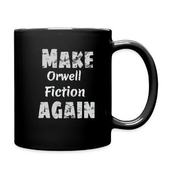 Make Orwell Fiction Again Survaillance Print - Full Colour Mug - black - Right