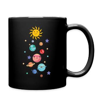 Planètes du système solaire espace astronomie espace - Mug uni - noir - Droite