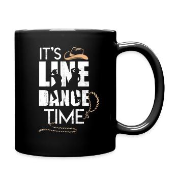 danse en ligne - Mug uni - noir - Droite