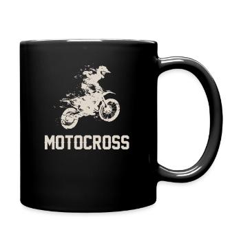 motocross - Mug uni - noir - Droite