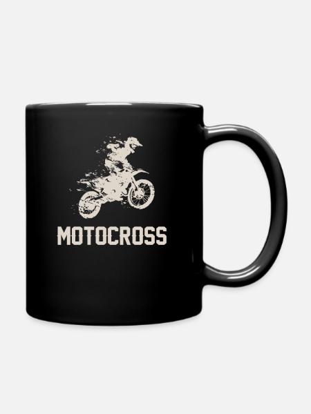 motocross - Mug uni - noir