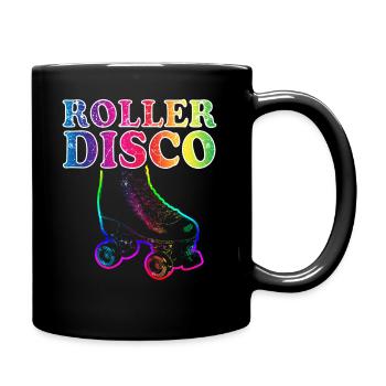 Rollschuhe Disco Inline Skating Rollschuhlaufen - Tasse einfarbig - Schwarz - Rechts