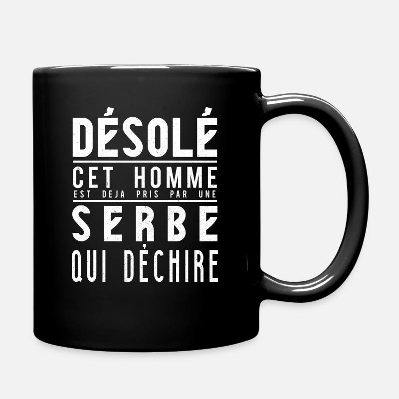 Serbie - Mug uni - noir