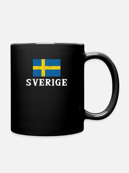 Sweden - Full Colour Mug - black