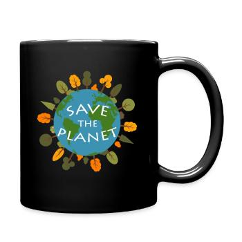 Save the Planet Environmental Friendly - Full Colour Mug - black - Right