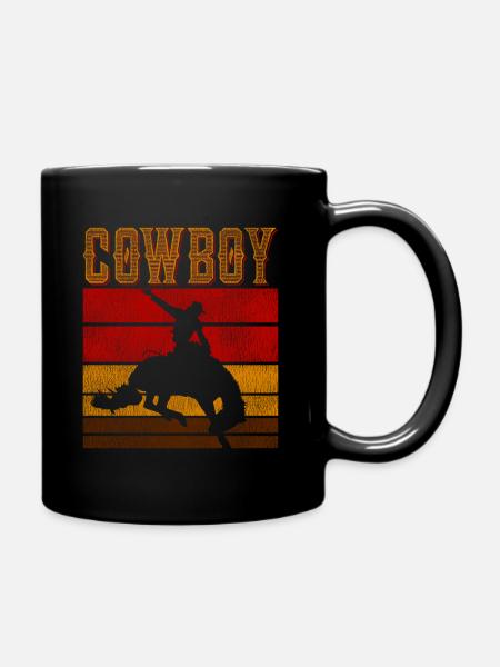 Cowboy wild west - Full Colour Mug - black
