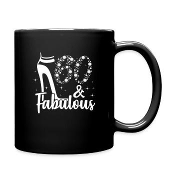 60. Geburtstag - Tasse einfarbig - Schwarz - Rechts