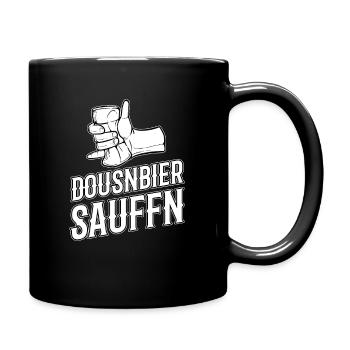 Dosenbier-Partei - Tasse einfarbig - Schwarz - Rechts