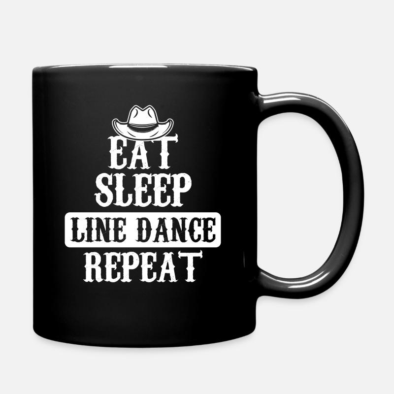 Line dance line dance dance - Full Colour Mug - black