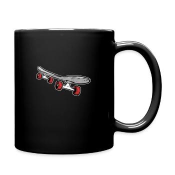 Skateboard-Skateboarden - Tasse einfarbig - Schwarz - Rechts