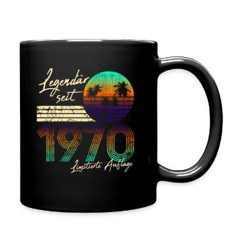 50e anniversaire hommes 50 légendaire 1970 vintage - Mug uni - noir - Droite