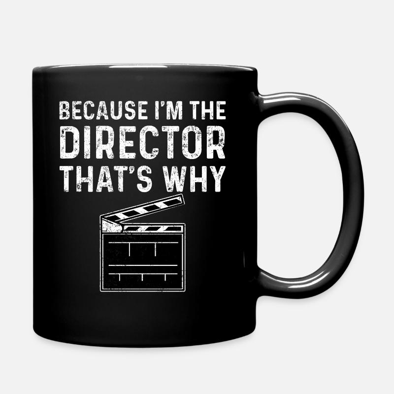 director - Full Colour Mug - black