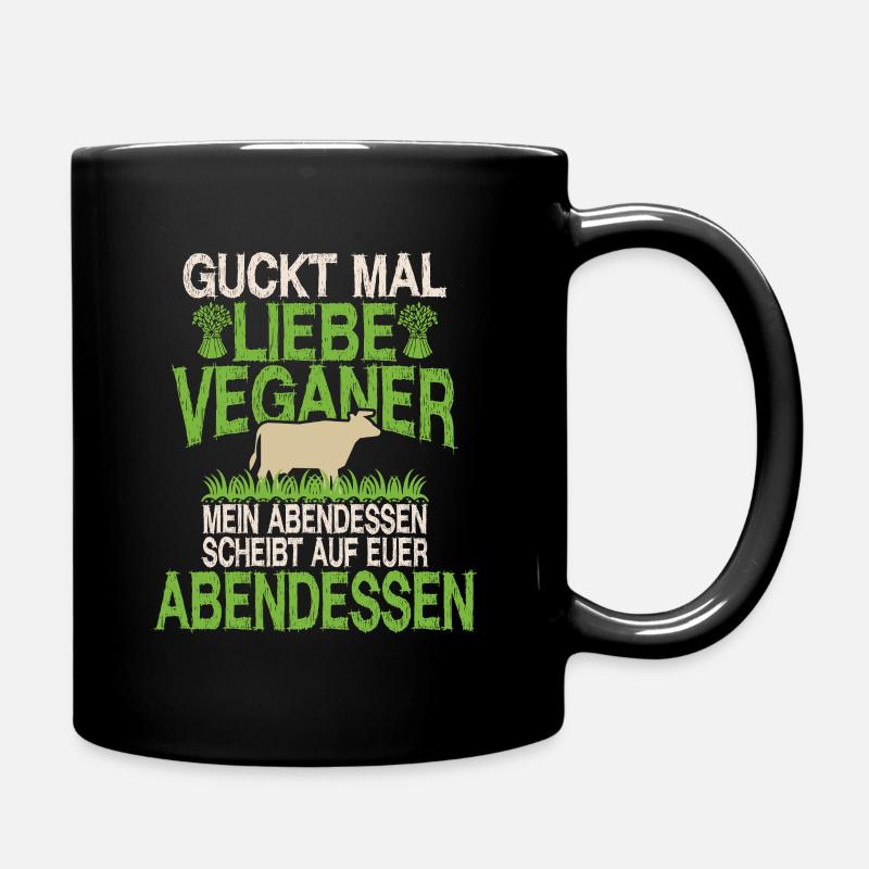 Farmer Tracktor Landwirtschaft Geschenk - Tasse einfarbig - Schwarz