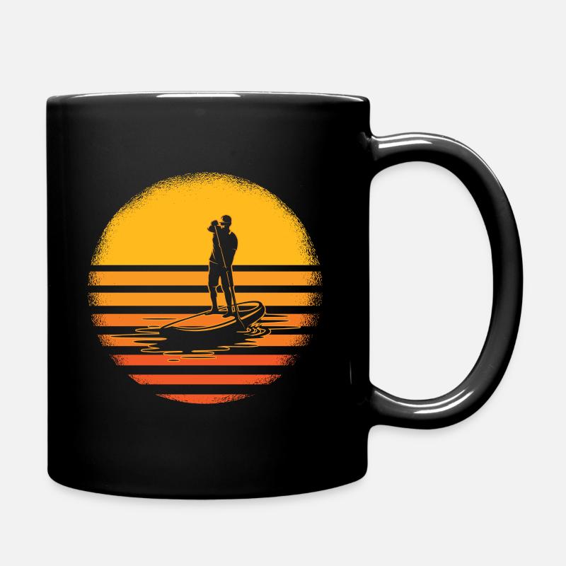 Retro SUP - Full Colour Mug - black