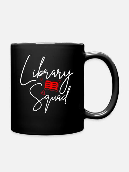 Bibliotheks-Kader - Tasse einfarbig - Schwarz