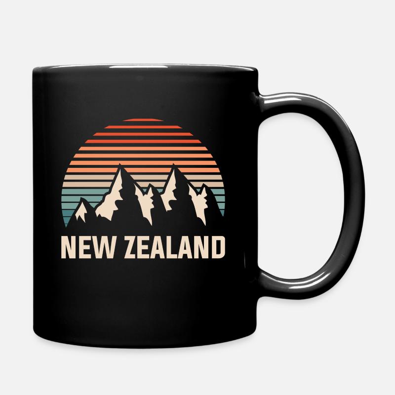 Nouvelle-Zélande rétro - Mug uni - noir