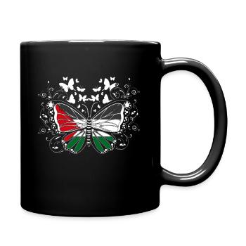 Palestine Butterflies Love - Mug uni - noir - Droite