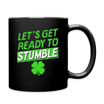 St Patricks day Stumble - Full Colour Mug - black - Right