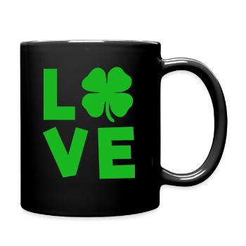 St Patricks day love - Full Colour Mug - black - Right