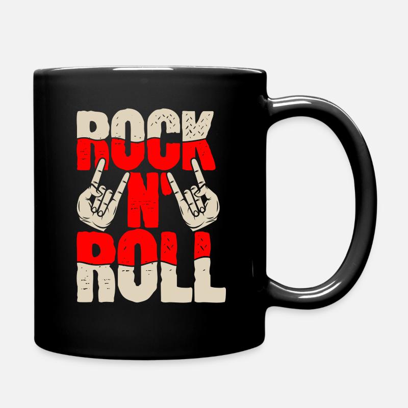 Rock n roll - Mug uni - noir